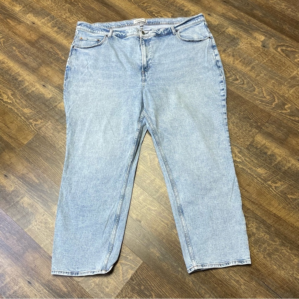 Abercrombie & Fitch Ultra High Rise Ankle Straight Womens 36/22R Blue Curve Love